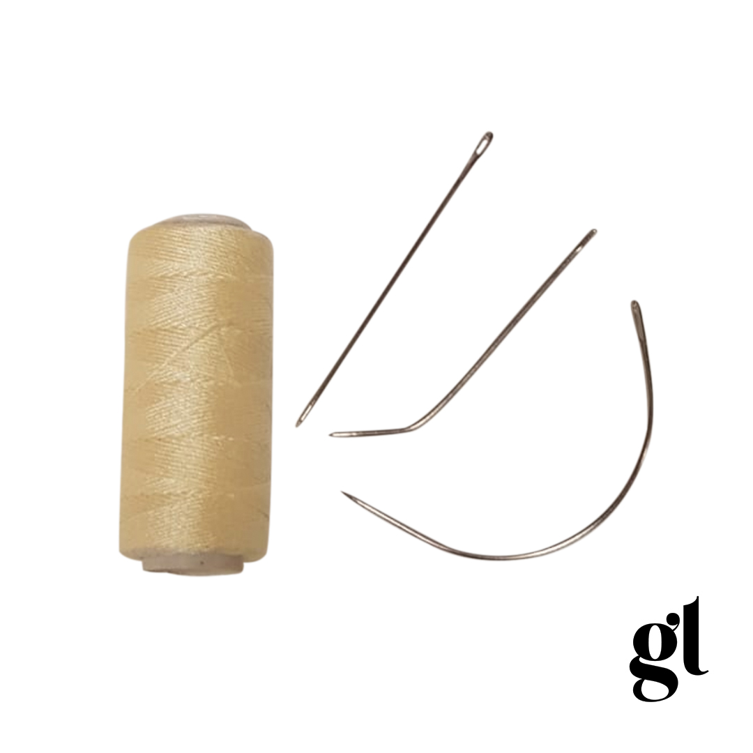 weft thread and needle set (blonde)